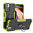 Silikon Hülle Handyhülle und Kunststoff Schutzhülle Hartschalen Tasche mit Magnetisch Fingerring Ständer JX1 für Xiaomi Poco X4 NFC