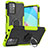 Silikon Hülle Handyhülle und Kunststoff Schutzhülle Hartschalen Tasche mit Magnetisch Fingerring Ständer JX1 für Xiaomi Redmi 10 4G