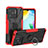 Silikon Hülle Handyhülle und Kunststoff Schutzhülle Hartschalen Tasche mit Magnetisch Fingerring Ständer JX1 für Xiaomi Redmi 10 Power