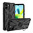 Silikon Hülle Handyhülle und Kunststoff Schutzhülle Hartschalen Tasche mit Magnetisch Fingerring Ständer JX1 für Xiaomi Redmi A1