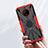 Silikon Hülle Handyhülle und Kunststoff Schutzhülle Hartschalen Tasche mit Magnetisch Fingerring Ständer JX2 für Nokia C200