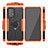 Silikon Hülle Handyhülle und Kunststoff Schutzhülle Hartschalen Tasche mit Magnetisch Fingerring Ständer JX2 für Samsung Galaxy A52s 5G