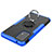 Silikon Hülle Handyhülle und Kunststoff Schutzhülle Hartschalen Tasche mit Magnetisch Fingerring Ständer JX2 für Samsung Galaxy A72 4G