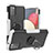 Silikon Hülle Handyhülle und Kunststoff Schutzhülle Hartschalen Tasche mit Magnetisch Fingerring Ständer JX2 für Samsung Galaxy F02S SM-E025F Weiß