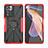 Silikon Hülle Handyhülle und Kunststoff Schutzhülle Hartschalen Tasche mit Magnetisch Fingerring Ständer JX2 für Xiaomi Poco X4 NFC