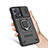 Silikon Hülle Handyhülle und Kunststoff Schutzhülle Hartschalen Tasche mit Magnetisch Fingerring Ständer K1C für Xiaomi Redmi Note 12 Pro+ Plus 5G