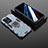 Silikon Hülle Handyhülle und Kunststoff Schutzhülle Hartschalen Tasche mit Magnetisch Fingerring Ständer KC1 für Oppo A18 Blau