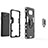 Silikon Hülle Handyhülle und Kunststoff Schutzhülle Hartschalen Tasche mit Magnetisch Fingerring Ständer KC1 für Xiaomi Poco X3 NFC
