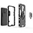 Silikon Hülle Handyhülle und Kunststoff Schutzhülle Hartschalen Tasche mit Magnetisch Fingerring Ständer KC1 für Xiaomi Redmi 9 Prime India