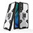 Silikon Hülle Handyhülle und Kunststoff Schutzhülle Hartschalen Tasche mit Magnetisch Fingerring Ständer KC3 für Vivo Y20s
