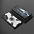 Silikon Hülle Handyhülle und Kunststoff Schutzhülle Hartschalen Tasche mit Magnetisch Fingerring Ständer KC3 für Xiaomi Poco F4 GT 5G Weiß