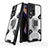 Silikon Hülle Handyhülle und Kunststoff Schutzhülle Hartschalen Tasche mit Magnetisch Fingerring Ständer KC3 für Xiaomi Poco X4 NFC Weiß