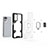 Silikon Hülle Handyhülle und Kunststoff Schutzhülle Hartschalen Tasche mit Magnetisch Fingerring Ständer KC4 für Xiaomi Redmi Note 11 Pro 4G