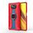 Silikon Hülle Handyhülle und Kunststoff Schutzhülle Hartschalen Tasche mit Magnetisch Fingerring Ständer KC6 für Xiaomi Poco X3 Pro