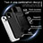 Silikon Hülle Handyhülle und Kunststoff Schutzhülle Hartschalen Tasche mit Magnetisch Fingerring Ständer KC7 für Apple iPhone 14