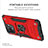 Silikon Hülle Handyhülle und Kunststoff Schutzhülle Hartschalen Tasche mit Magnetisch Fingerring Ständer MQ1 für Oppo F19 Pro