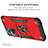 Silikon Hülle Handyhülle und Kunststoff Schutzhülle Hartschalen Tasche mit Magnetisch Fingerring Ständer MQ1 für Oppo K10 4G