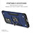Silikon Hülle Handyhülle und Kunststoff Schutzhülle Hartschalen Tasche mit Magnetisch Fingerring Ständer MQ1 für Samsung Galaxy A53 5G