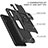 Silikon Hülle Handyhülle und Kunststoff Schutzhülle Hartschalen Tasche mit Magnetisch Fingerring Ständer MQ1 für Samsung Galaxy A70S