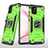 Silikon Hülle Handyhülle und Kunststoff Schutzhülle Hartschalen Tasche mit Magnetisch Fingerring Ständer MQ1 für Samsung Galaxy M60s
