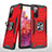 Silikon Hülle Handyhülle und Kunststoff Schutzhülle Hartschalen Tasche mit Magnetisch Fingerring Ständer MQ1 für Samsung Galaxy S20 FE 5G