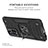 Silikon Hülle Handyhülle und Kunststoff Schutzhülle Hartschalen Tasche mit Magnetisch Fingerring Ständer MQ1 für Xiaomi Mi 11i 5G (2022)