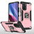 Silikon Hülle Handyhülle und Kunststoff Schutzhülle Hartschalen Tasche mit Magnetisch Fingerring Ständer MQ1 für Xiaomi Mi 11X 5G