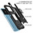 Silikon Hülle Handyhülle und Kunststoff Schutzhülle Hartschalen Tasche mit Magnetisch Fingerring Ständer MQ1 für Xiaomi Poco M4 5G