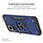 Silikon Hülle Handyhülle und Kunststoff Schutzhülle Hartschalen Tasche mit Magnetisch Fingerring Ständer MQ1 für Xiaomi Redmi 10 Prime Plus 5G