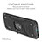 Silikon Hülle Handyhülle und Kunststoff Schutzhülle Hartschalen Tasche mit Magnetisch Fingerring Ständer MQ1 für Xiaomi Redmi 9A