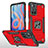 Silikon Hülle Handyhülle und Kunststoff Schutzhülle Hartschalen Tasche mit Magnetisch Fingerring Ständer MQ1 für Xiaomi Redmi Note 11T 5G