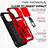 Silikon Hülle Handyhülle und Kunststoff Schutzhülle Hartschalen Tasche mit Magnetisch Fingerring Ständer MQ2 für Apple iPhone 13 Pro