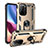 Silikon Hülle Handyhülle und Kunststoff Schutzhülle Hartschalen Tasche mit Magnetisch Fingerring Ständer MQ3 für Xiaomi Mi 11X 5G