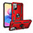 Silikon Hülle Handyhülle und Kunststoff Schutzhülle Hartschalen Tasche mit Magnetisch Fingerring Ständer MQ3 für Xiaomi POCO M3 Pro 5G