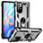 Silikon Hülle Handyhülle und Kunststoff Schutzhülle Hartschalen Tasche mit Magnetisch Fingerring Ständer MQ3 für Xiaomi Poco M4 Pro 5G