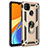 Silikon Hülle Handyhülle und Kunststoff Schutzhülle Hartschalen Tasche mit Magnetisch Fingerring Ständer MQ3 für Xiaomi Redmi 10A 4G