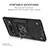 Silikon Hülle Handyhülle und Kunststoff Schutzhülle Hartschalen Tasche mit Magnetisch Fingerring Ständer MQ4 für Google Pixel 6 Pro 5G