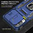Silikon Hülle Handyhülle und Kunststoff Schutzhülle Hartschalen Tasche mit Magnetisch Fingerring Ständer MQ4 für Samsung Galaxy F12