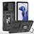 Silikon Hülle Handyhülle und Kunststoff Schutzhülle Hartschalen Tasche mit Magnetisch Fingerring Ständer MQ4 für Xiaomi Mi 11T Pro 5G