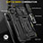 Silikon Hülle Handyhülle und Kunststoff Schutzhülle Hartschalen Tasche mit Magnetisch Fingerring Ständer MQ4 für Xiaomi POCO C31