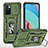 Silikon Hülle Handyhülle und Kunststoff Schutzhülle Hartschalen Tasche mit Magnetisch Fingerring Ständer MQ4 für Xiaomi Redmi 10 4G