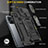Silikon Hülle Handyhülle und Kunststoff Schutzhülle Hartschalen Tasche mit Magnetisch Fingerring Ständer MQ4 für Xiaomi Redmi 10 Power