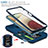 Silikon Hülle Handyhülle und Kunststoff Schutzhülle Hartschalen Tasche mit Magnetisch Fingerring Ständer MQ5 für Samsung Galaxy A12 5G
