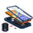 Silikon Hülle Handyhülle und Kunststoff Schutzhülle Hartschalen Tasche mit Magnetisch Fingerring Ständer MQ5 für Xiaomi Redmi 9C NFC