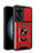 Silikon Hülle Handyhülle und Kunststoff Schutzhülle Hartschalen Tasche mit Magnetisch Fingerring Ständer MQ6 für Oppo Reno8 T 4G Rot