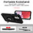 Silikon Hülle Handyhülle und Kunststoff Schutzhülle Hartschalen Tasche mit Magnetisch Fingerring Ständer MQ6 für Samsung Galaxy A13 4G