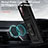 Silikon Hülle Handyhülle und Kunststoff Schutzhülle Hartschalen Tasche mit Magnetisch Fingerring Ständer MQ6 für Samsung Galaxy S20 FE 4G