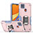 Silikon Hülle Handyhülle und Kunststoff Schutzhülle Hartschalen Tasche mit Magnetisch Fingerring Ständer QW1 für Xiaomi Redmi 10A 4G
