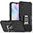 Silikon Hülle Handyhülle und Kunststoff Schutzhülle Hartschalen Tasche mit Magnetisch Fingerring Ständer QW1 für Xiaomi Redmi 9i