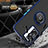 Silikon Hülle Handyhülle und Kunststoff Schutzhülle Hartschalen Tasche mit Magnetisch Fingerring Ständer QW2 für OnePlus Nord N300 5G